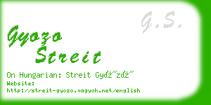 gyozo streit business card
